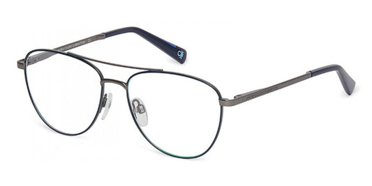 Benetton BEO3003-639 eyeglasses in navy frame with clear lenses