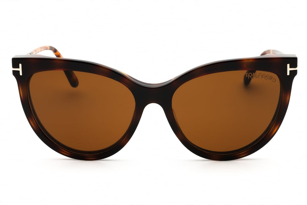 Tom Ford Clip On FT5994-B-052 Havana Cat Eye Eyeglasses 56mm