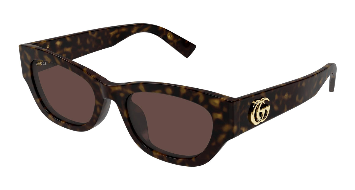 Gucci GG1954SA-002 sunglasses in havana frame with brown lenses