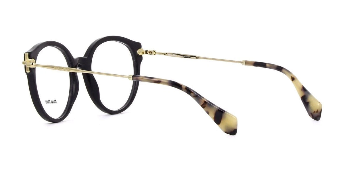 Miu Miu 0MU04PV-1AB1O1-50 Black/Gold Full Rim EYEGLASSES 50mm Eyeglasses