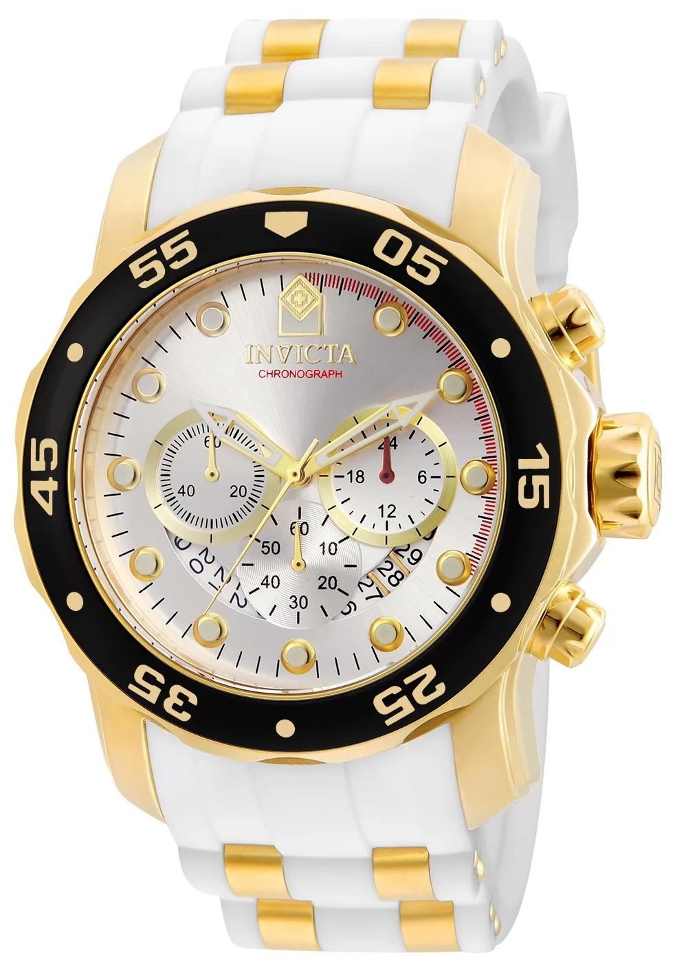 Invicta 20292 20292 Watch - Silver Dial Polyurethane/Stainless Steel Band