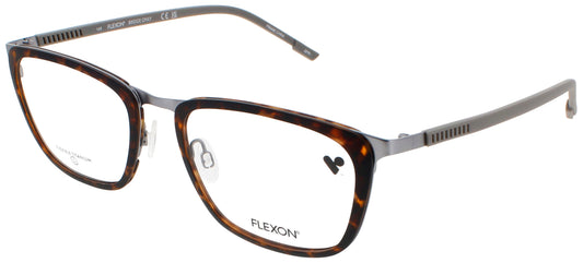 Flexon E1139-244-54 eyeglasses in matte tortoise/gunmetal frame with demo lenses
