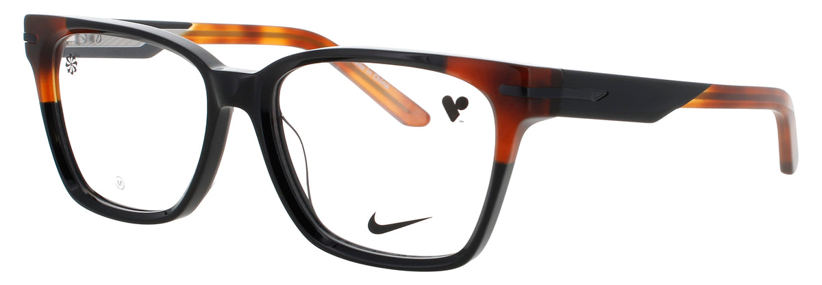 Nike 7179-008-53 BLACK / HONEY TORTOISE  Men's Eyeglasses 53mm