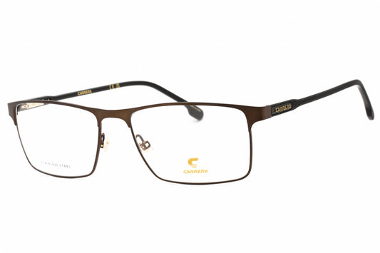 Carrera CARRERA 226-0VZH 00 eyeglasses in matte bronze frame with clear lenses