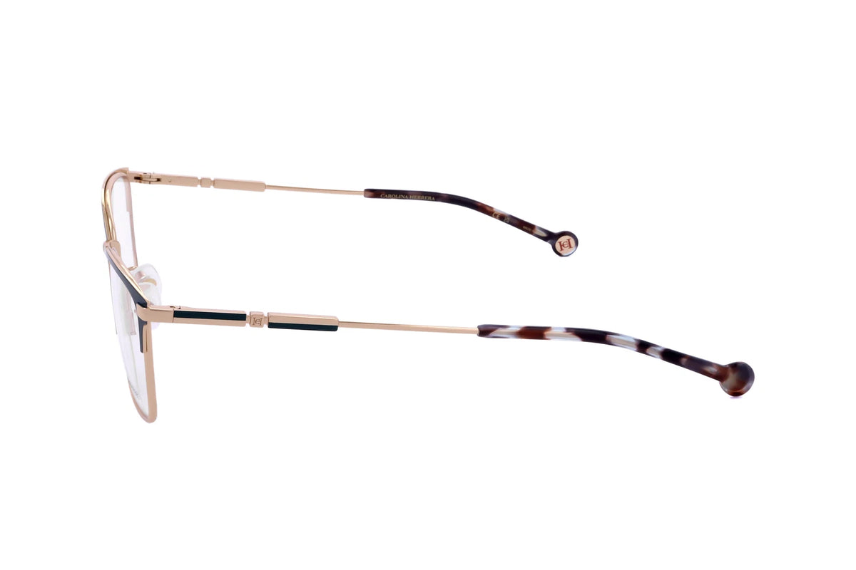 Carolina Herrera HER-0204 PEF Gold Rectangle Eyeglasses 54mm Eyeglasses