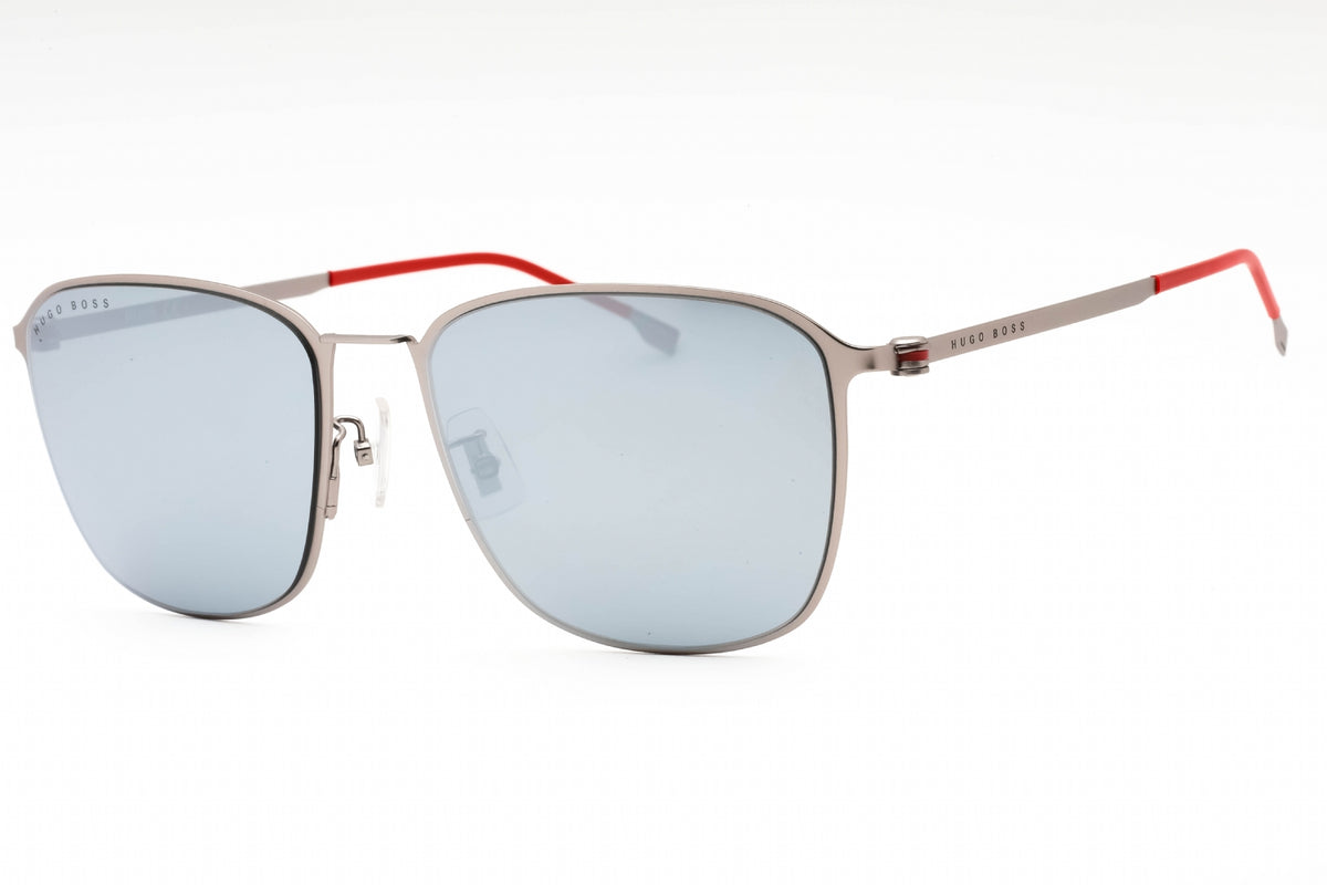 Hugo Boss BOSS 1405/F/SK-0R81 DC MT RUTHENIUM Rectangular Sunglasses 59mm