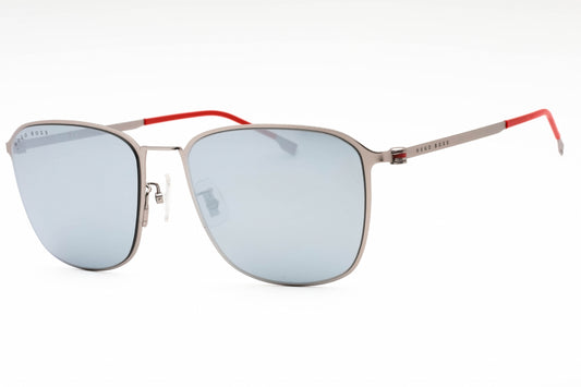 Hugo Boss BOSS 1405/F/SK-0R81 DC MT RUTHENIUM Rectangular Sunglasses 59mm