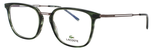Lacoste L2853PC-N-220-52 GREEN HAVANA  Men's Eyeglasses 52mm Eyeglasses
