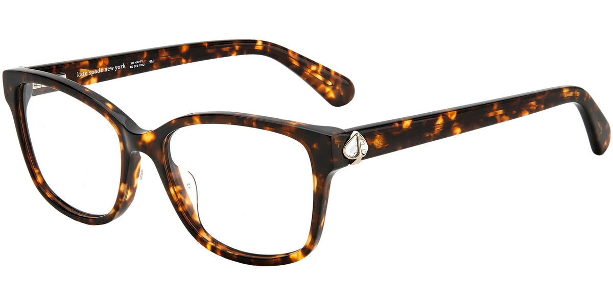 Kate Spade REILLY/G 086 Brown Square Eyeglasses 53mm Eyeglasses