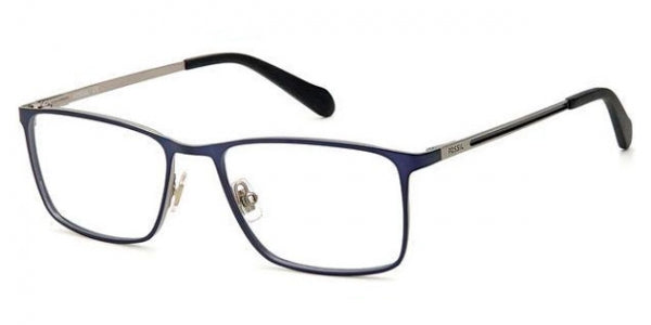Fossil FOS-7091-G-PJP-55 BLUE Rectangle Eyeglasses 55mm Eyeglasses