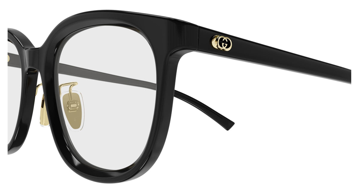 Gucci GG1949oK-001 eyeglasses in black frame with clear lenses