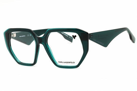 KARL LAGERFELD KL6213-425 eyeglasses in petrol frame with clear lenses