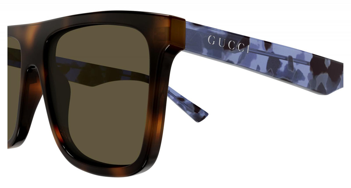 Gucci GG2182S-003 sunglasses in brown frame with havana blue brown lenses