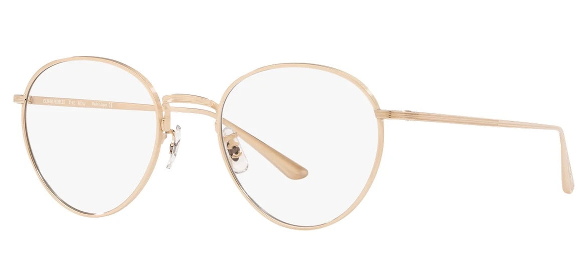 Oliver Peoples 0OV1231ST-52921W-49 Gold Round EYEGLASSES 49mm Eyeglasses