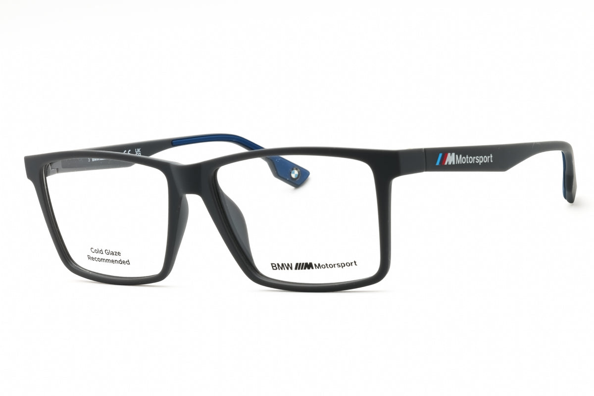 BMW BS5003-009 matte gunmetal Rectangular Eyeglasses 57mm