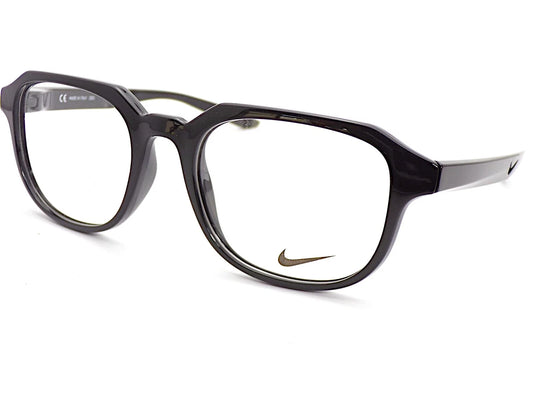 Nike 7303-001 eyeglasses in black frame with clear lenses