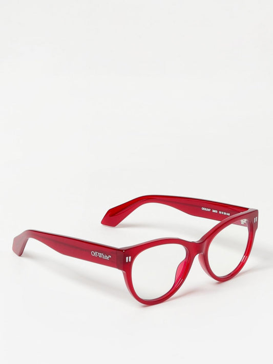 Off-White OERJ057S24PLA0012800-55 Burgundy Blue Block Cat Eye Eyeglasses 55mm Eyeglasses