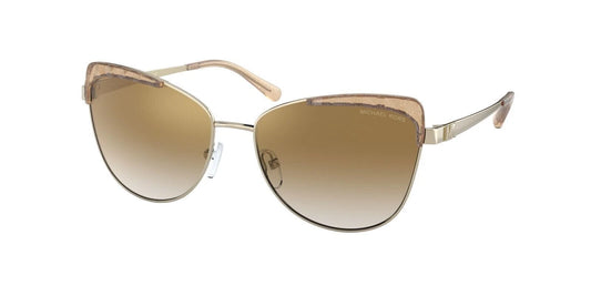 Michael Kors 0MK1084-10146E-56 Light Gold Aviator SUNGLASSES 0mm Sunglasses