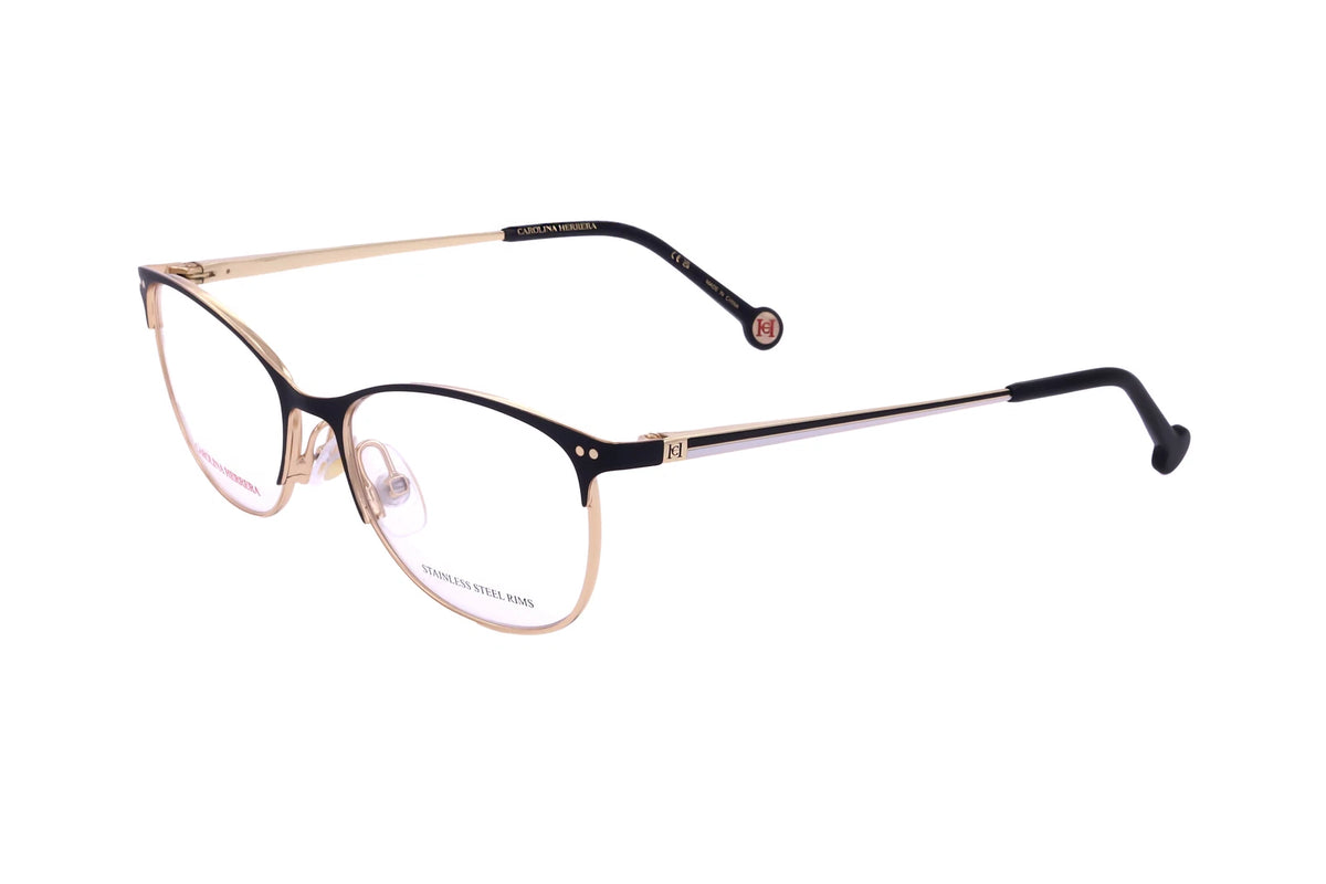 Carolina Herrera HER-0168 RHL Gold Rectangle Eyeglasses 51mm Eyeglasses