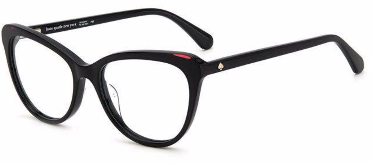 Kate Spade CHANTELLE-807-52 Black Rectangle Eyeglasses 52mm Eyeglasses
