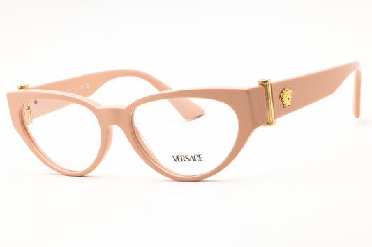 Versace 0VE3366-5494 eyeglasses in nude brown frame with clear lenses