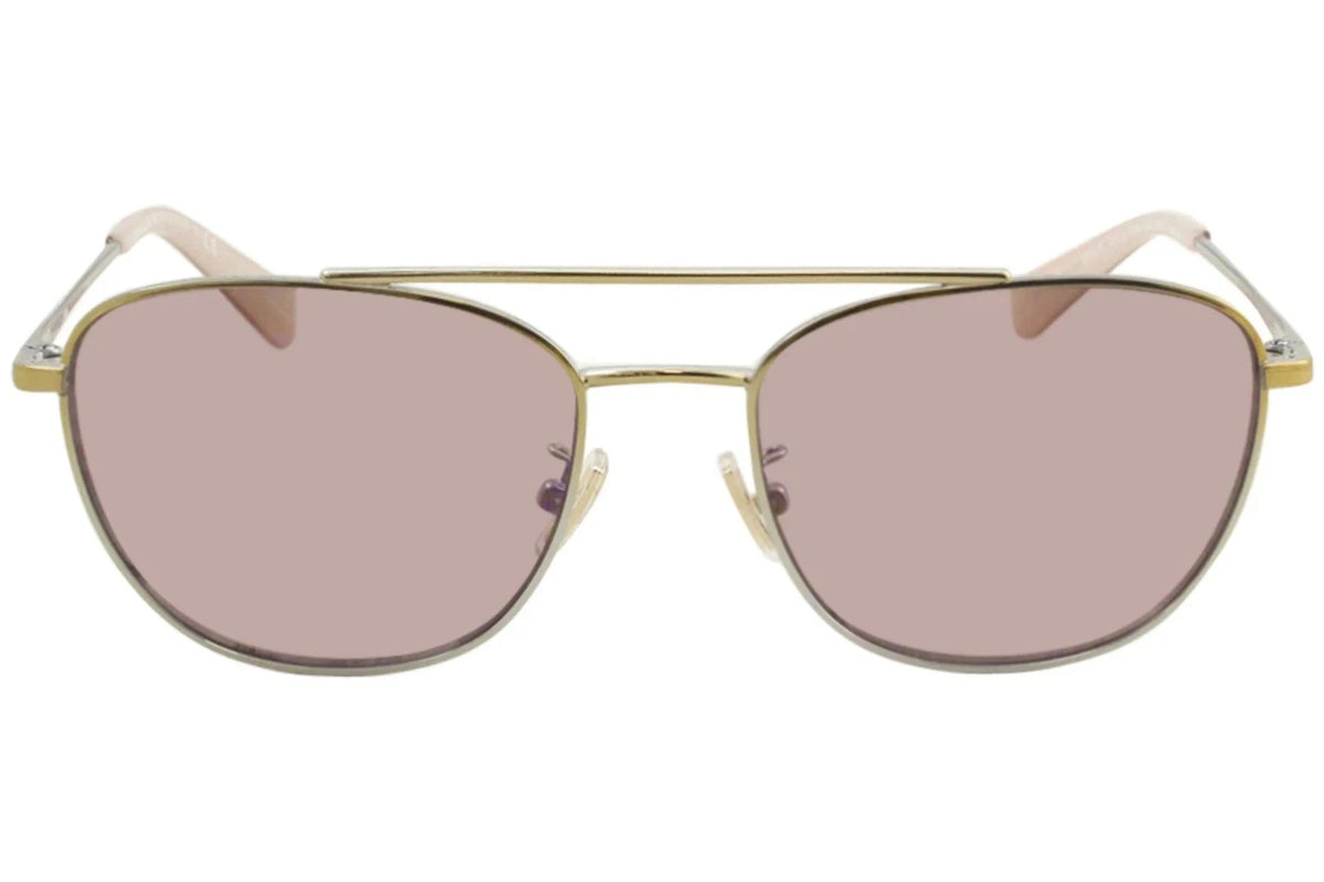Coach 0HC7107-9338AL-55 Gold Rectangle SUNGLASSES 55mm Sunglasses