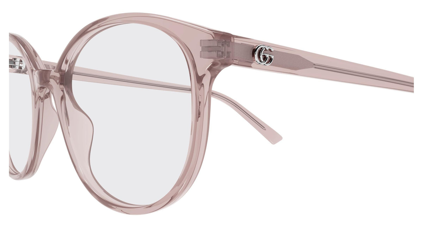Gucci GG1996o-003 eyeglasses in pink frame with clear lenses