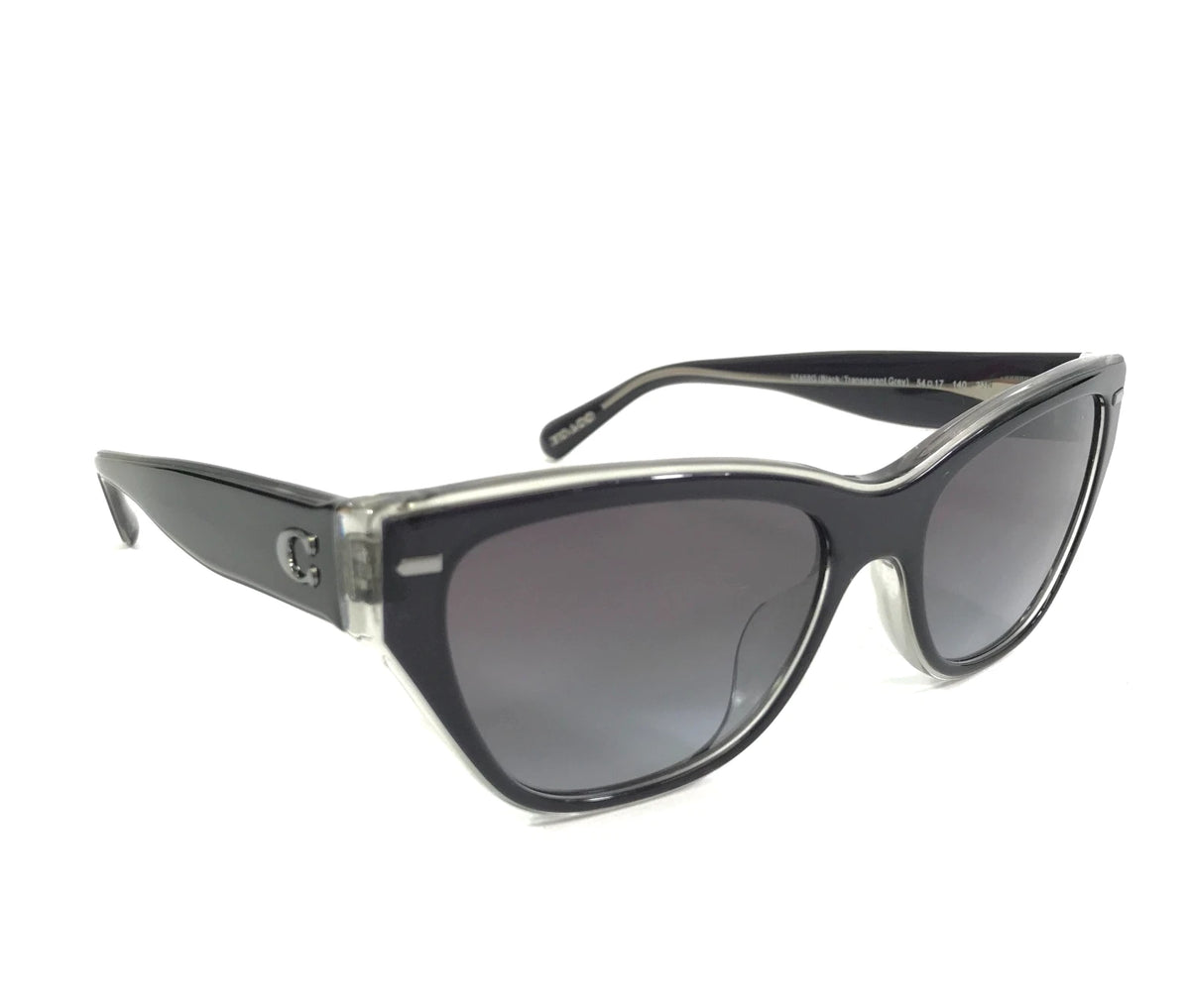 Coach 0HC8370U-57458G-54 Black Full Rim SUNGLASSES 0mm Sunglasses
