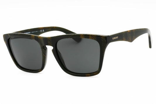 Burberry 0BE4434-412587 sunglasses in green frame with dark grey lenses