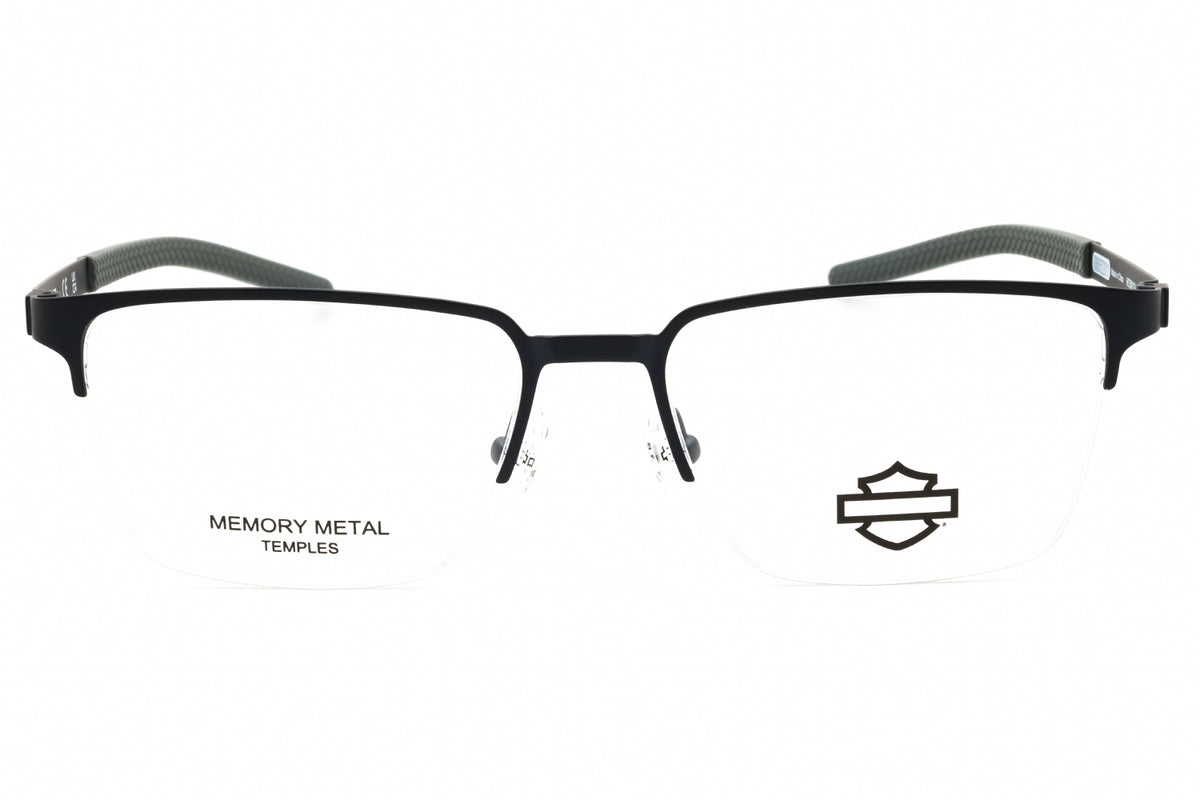 Harley Davidson HD50019-091 matte blue Rectangular Eyeglasses 54mm Eyeglasses