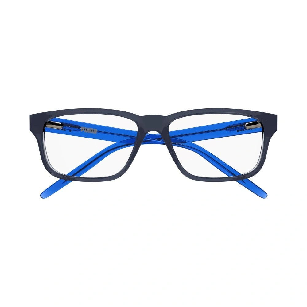 Puma PJ0046o-005 eyeglasses in blue frame with clear lenses