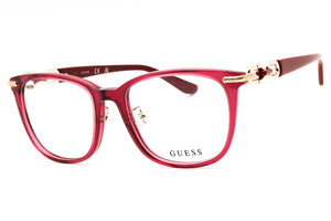 Guess GU50203-D-066 Shiny Red Rectangular Eyeglasses 53mm