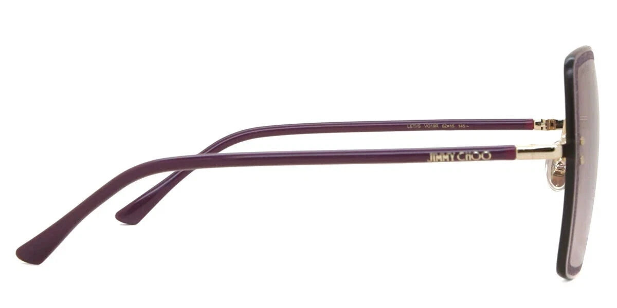 Jimmy Choo 0LETI-S-VO1-62 Pink Rectangle SUNGLASSES 0mm Sunglasses