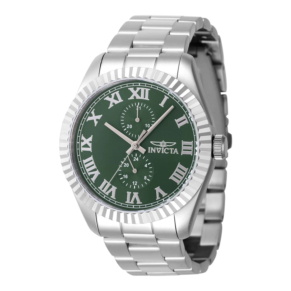 Invicta 47422 Quartz Watch Green Dial Stainless Steel 43mm Men