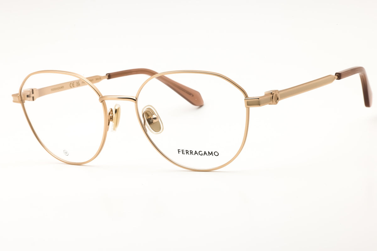 Salvatore Ferragamo SF2236-770 MATTE ROSE GOLD Round Eyeglasses 54mm Eyeglasses