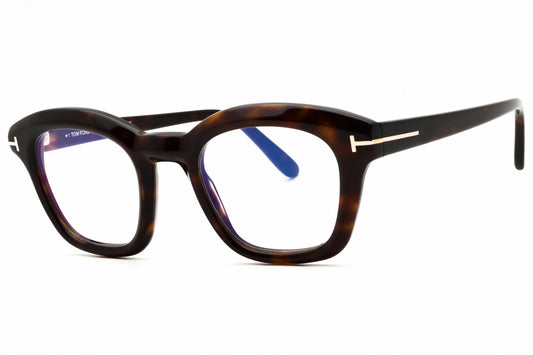 Tom Ford FT5961-B-052 Havana Rectangle Eyeglasses 49mm