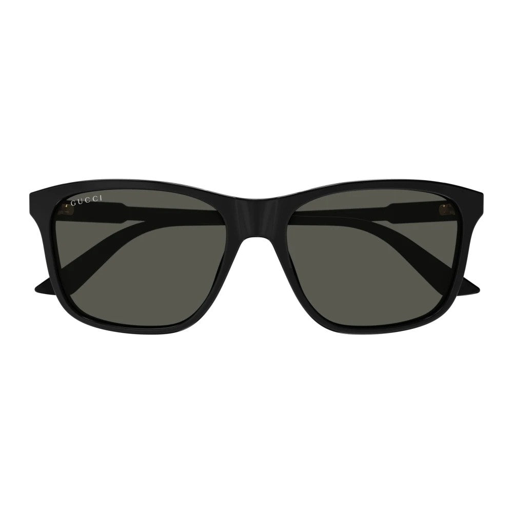 Gucci GG1819S-001 Black Rectangular Sunglasses 57mm Sunglasses