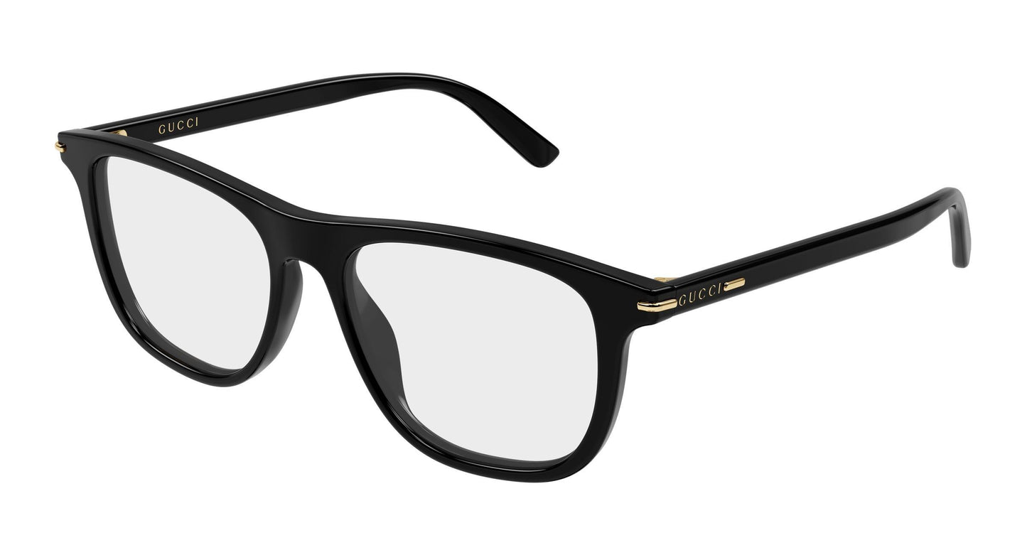 Gucci GG2130o-005 eyeglasses in black frame with clear lenses