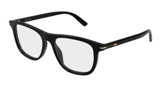 Gucci GG2130o-005 eyeglasses in black frame with clear lenses