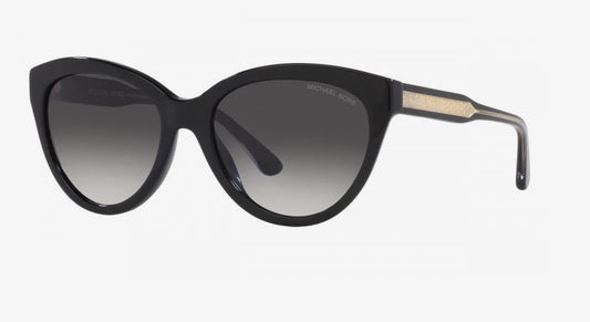Michael Kors 0MK2158-30058G-55 Black Rectangle SUNGLASSES 0mm Sunglasses