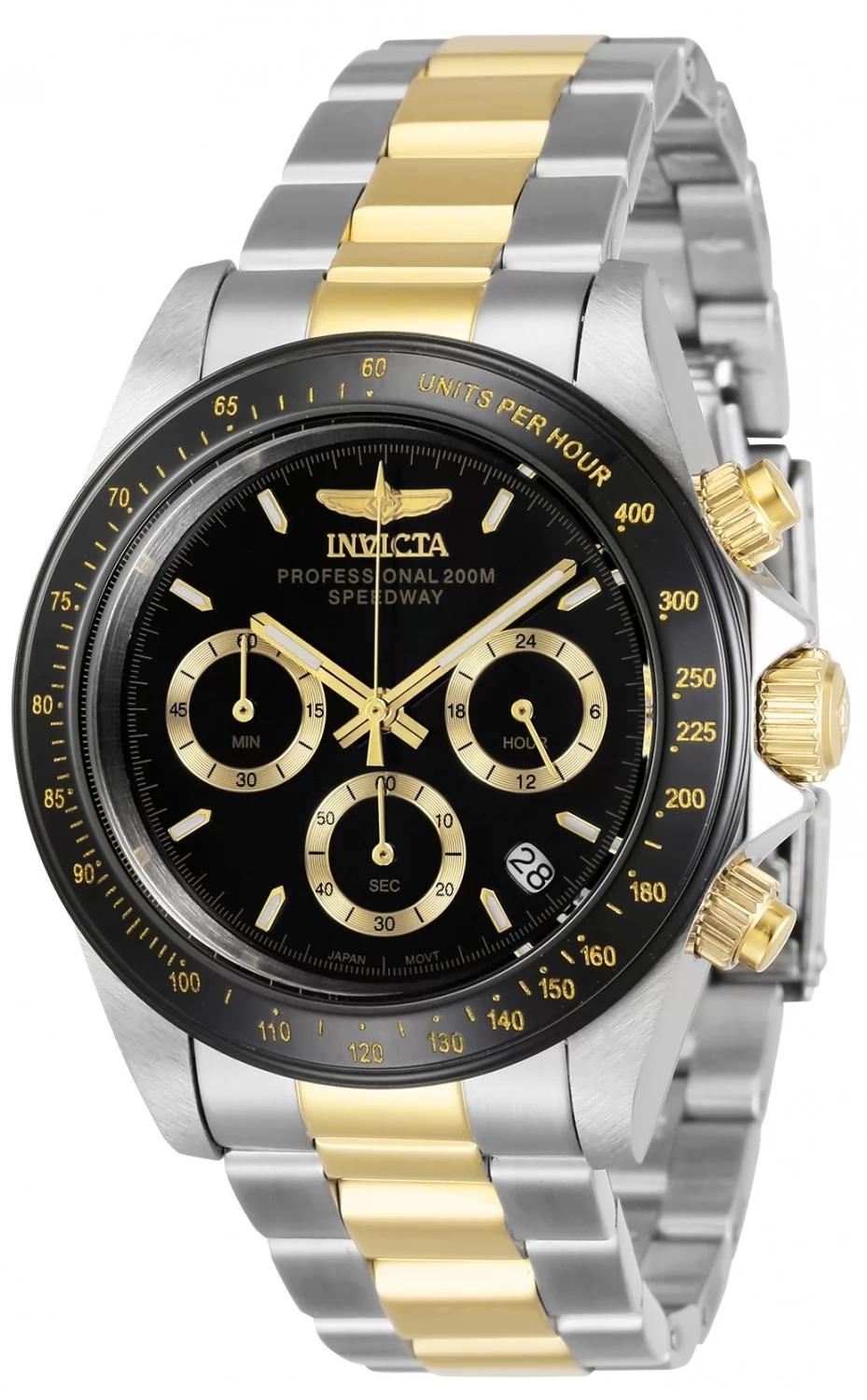 Invicta 36743 36743 Watch - Black Dial Stainless Steel Band
