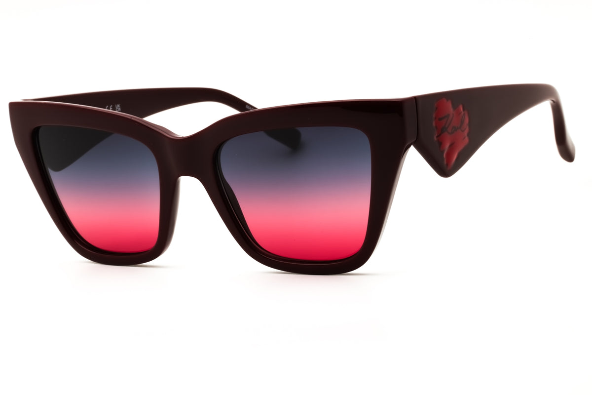 KARL LAGERFELD KL6184S-601 BURGUNDY Cat eye Sunglasses 53mm Sunglasses