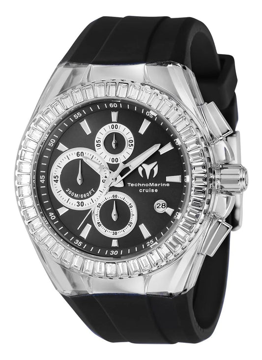 TechnoMarine TM-121149 TM-121149 Watch - Black Dial Silicone Band