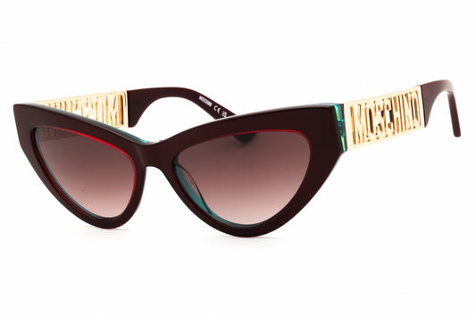 Moschino MOS170/S-0B17 HA sunglasses in metalz burgundy frame with brown sf lenses