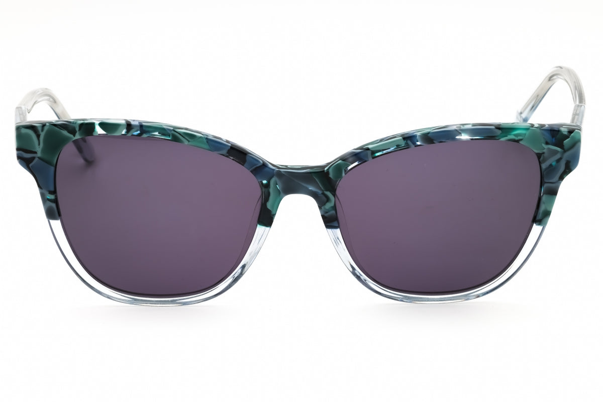 Draper James DJ7044-415 BLUE TORTOISE Rectangular Sunglasses 55mm Sunglasses