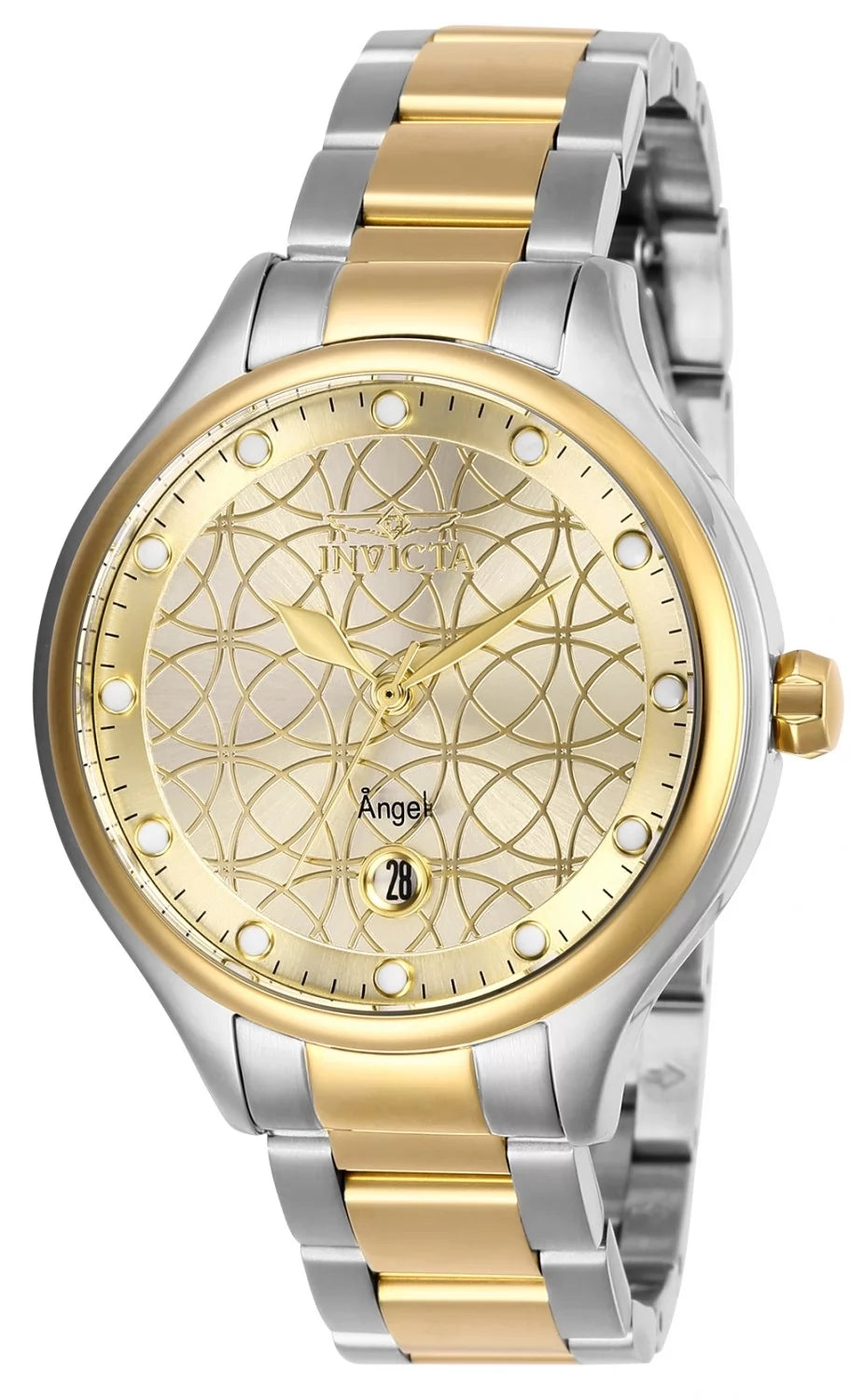 Invicta 27435 Quartz Watch Gold Dial Stainless Steel 38mm Lady