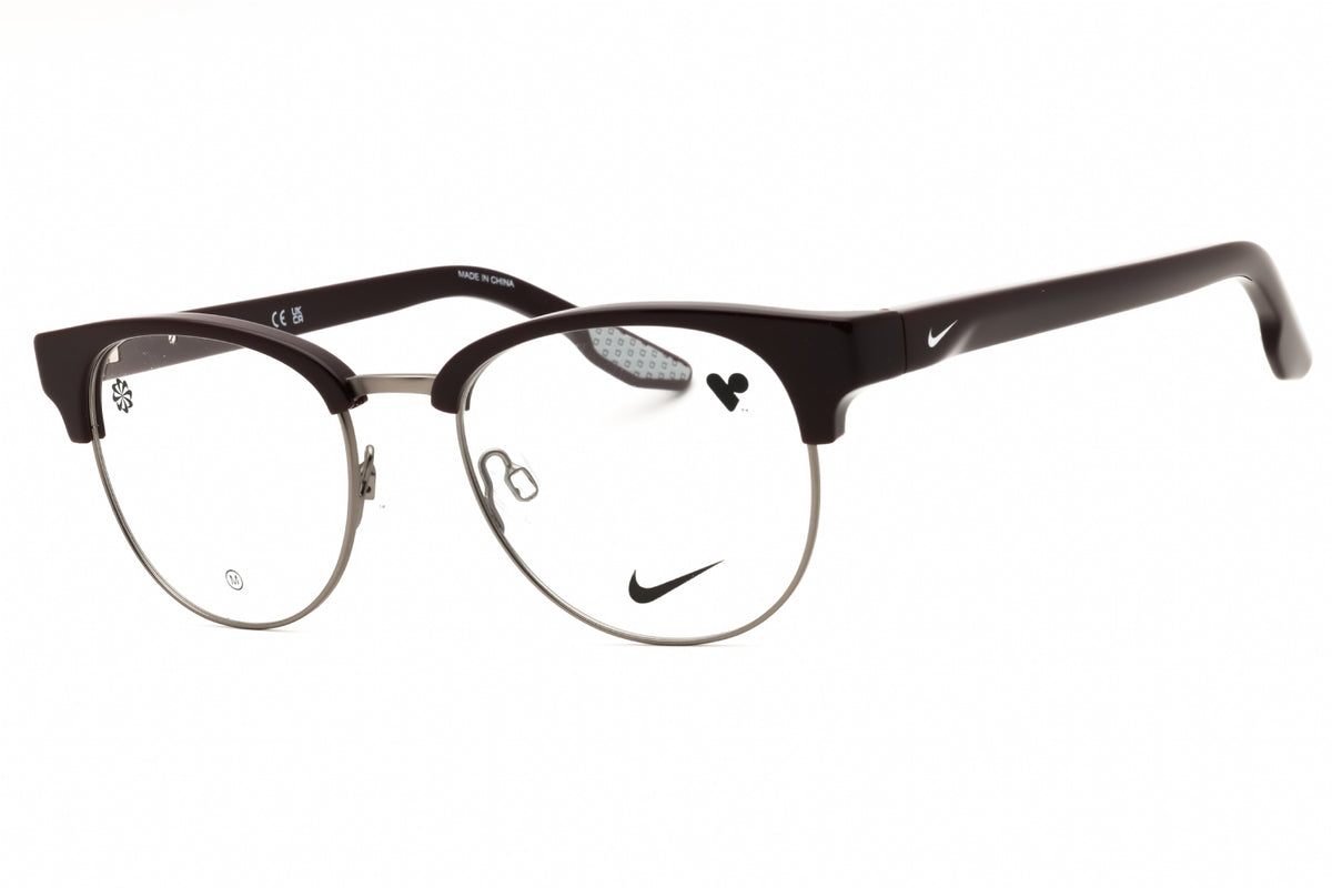 Nike NIKE 8402-605 BURGUNDY Round Eyeglasses 50mm Eyeglasses