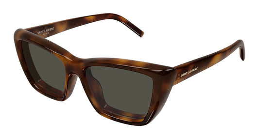 Yves Saint Laurent SL 276 MICA PLUMP-002 Brown Cat Eye Sunglasses 55mm Sunglasses