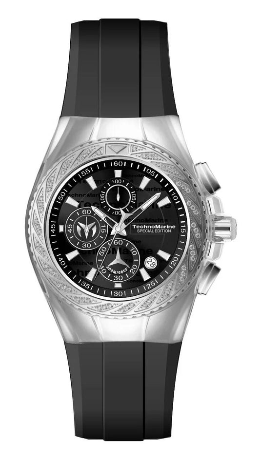 TechnoMarine TM-125015 TM-125015 Watch - Black Dial Silicone Band