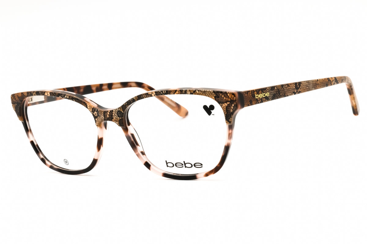 Bebe BB5220-200 TOPAZ LACE Rectangular Eyeglasses 55mm Eyeglasses